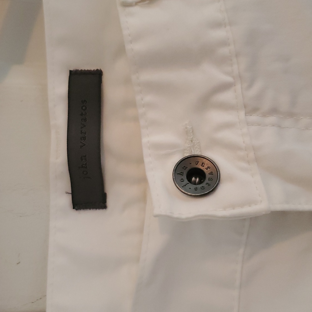 John Varvatos Men's Motor City Pants Ebia White Pants - Picture 6 of 11